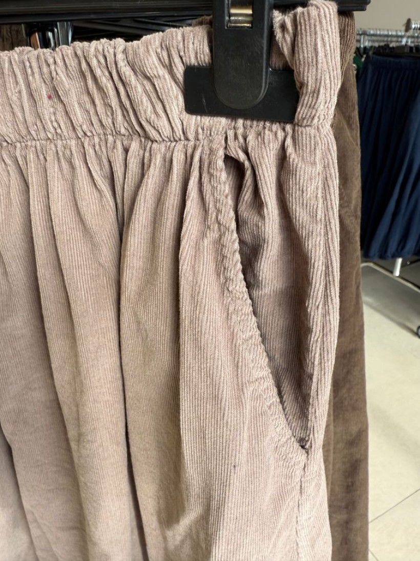 Spódnica sztruksowa beżowa gumka 1827