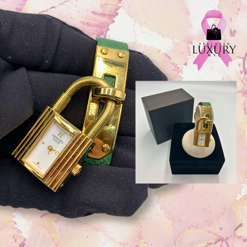 HERMES Kelly Watch Green