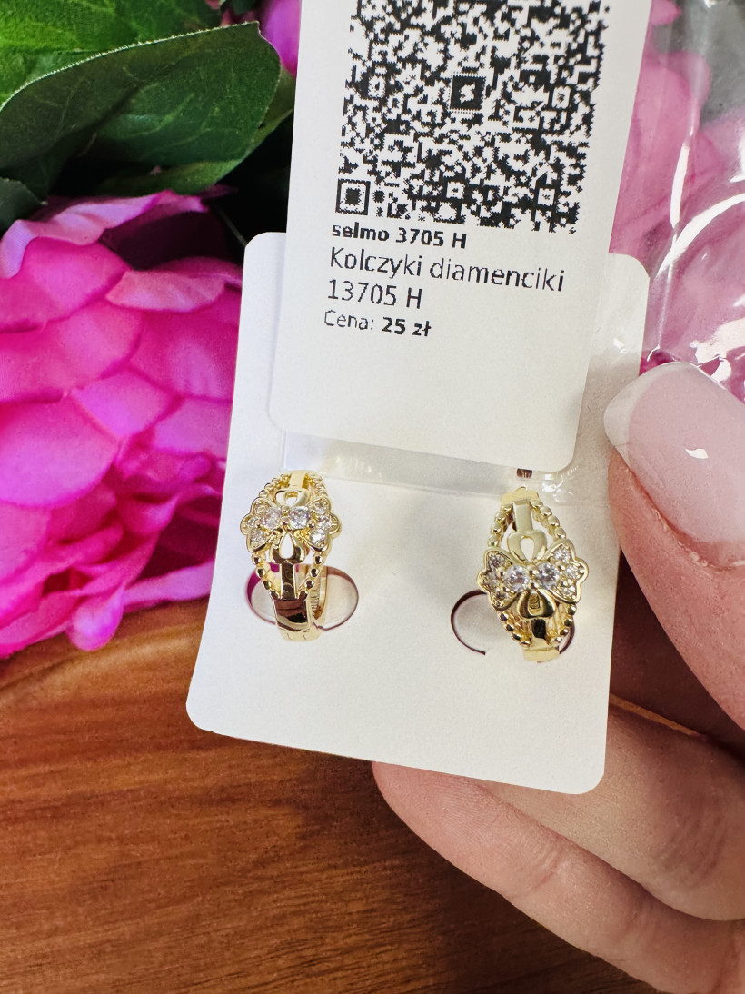 Kolczyki diamenciki 13705 H