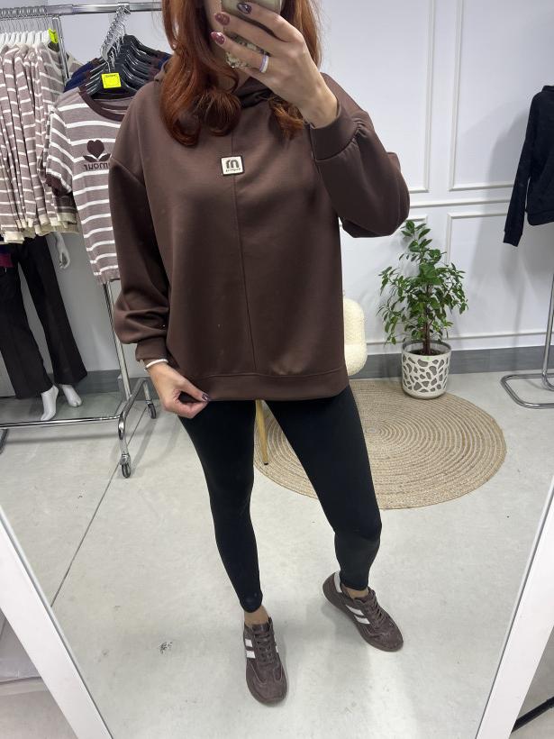 bluza masełko z kapturem