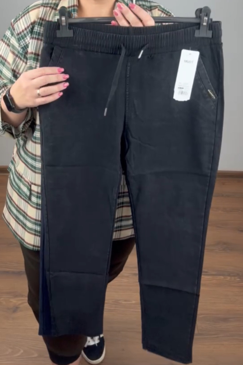 Spodnie jeansowe na gumie - rozm. 2/3xl // 3xl/4xl - must - 2753 - czarne