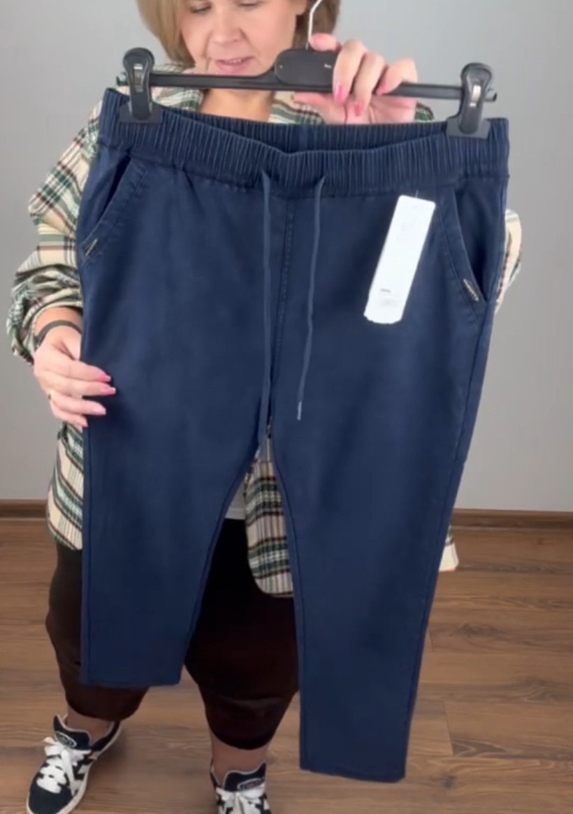 Spodnie jeansowe na gumie - rozm. 4/5xl // 5xl/6xl - must - 2753 - granat