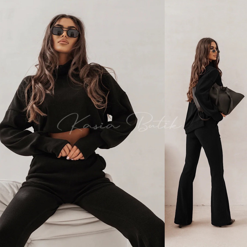 Komplet Wiskozowy Priah La Balancia Czarny