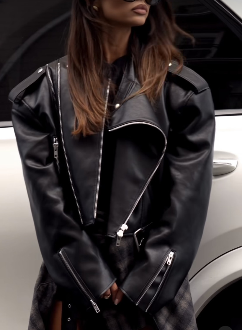 EM KURTKA MOTOCYKLOWA ECO SKÓRA