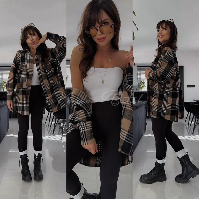 Legginsy Wiskozowe High Waist Fame Czarne