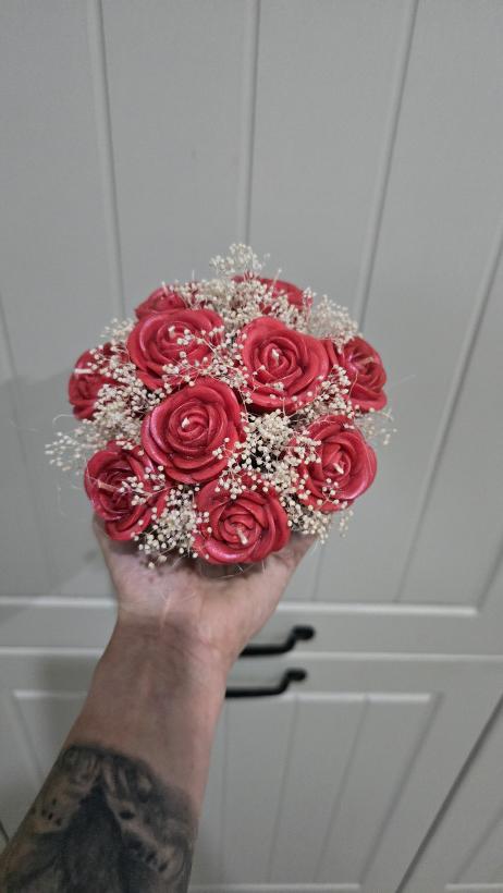 Box róże świece sojowe