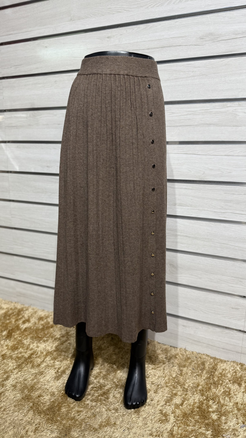 SAIA PLISSADA EM MALHA