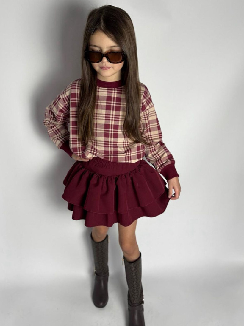 BLUZA KRATA BORDOWA IGOMILL