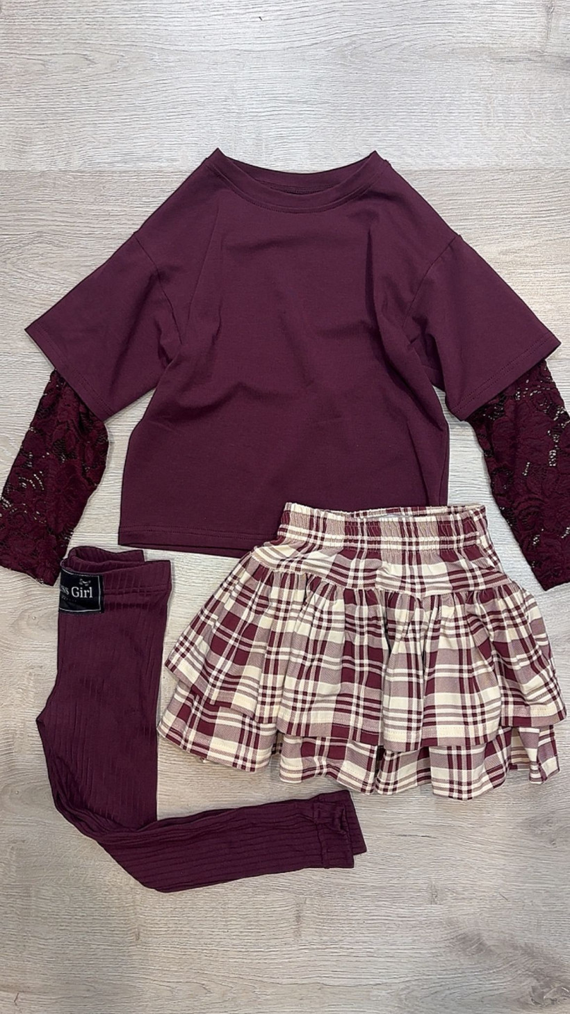 SPÓDNICO-SPODNIE WANILIOWE KRATA BORDOWA IGOMILL