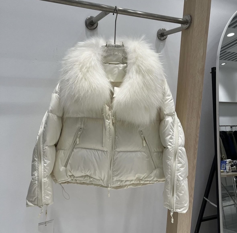 CH KURTKA PUCHOWA ŚMIETANA KRÓTKA