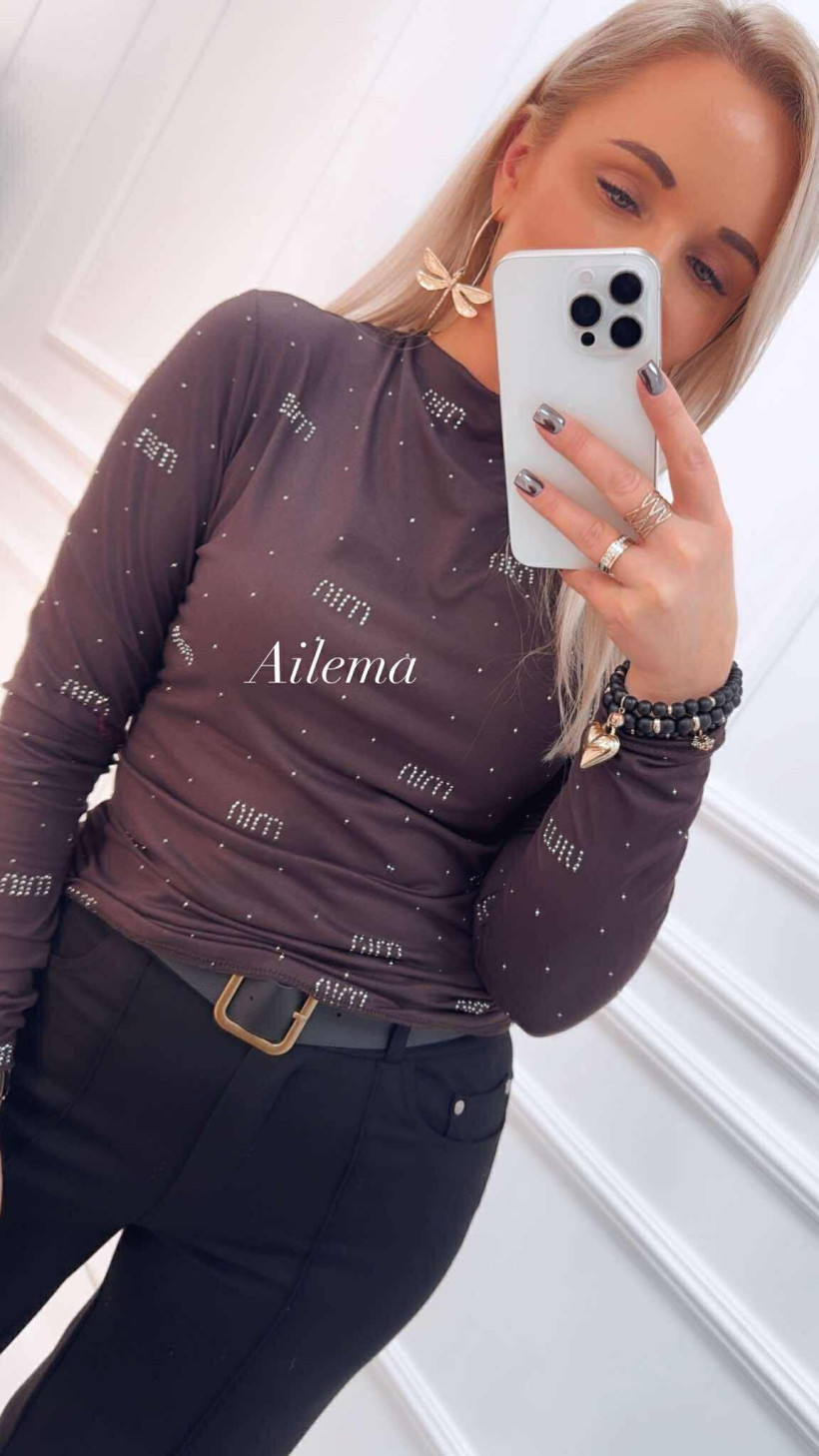 Bluzka kk1063 cyrkoniowe minmin