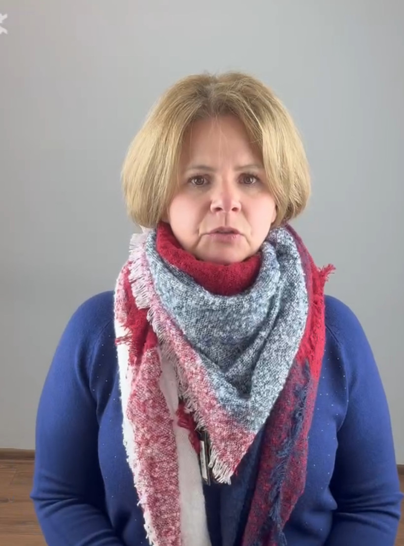 Chusta krata - 71 - bordo/granat/biała