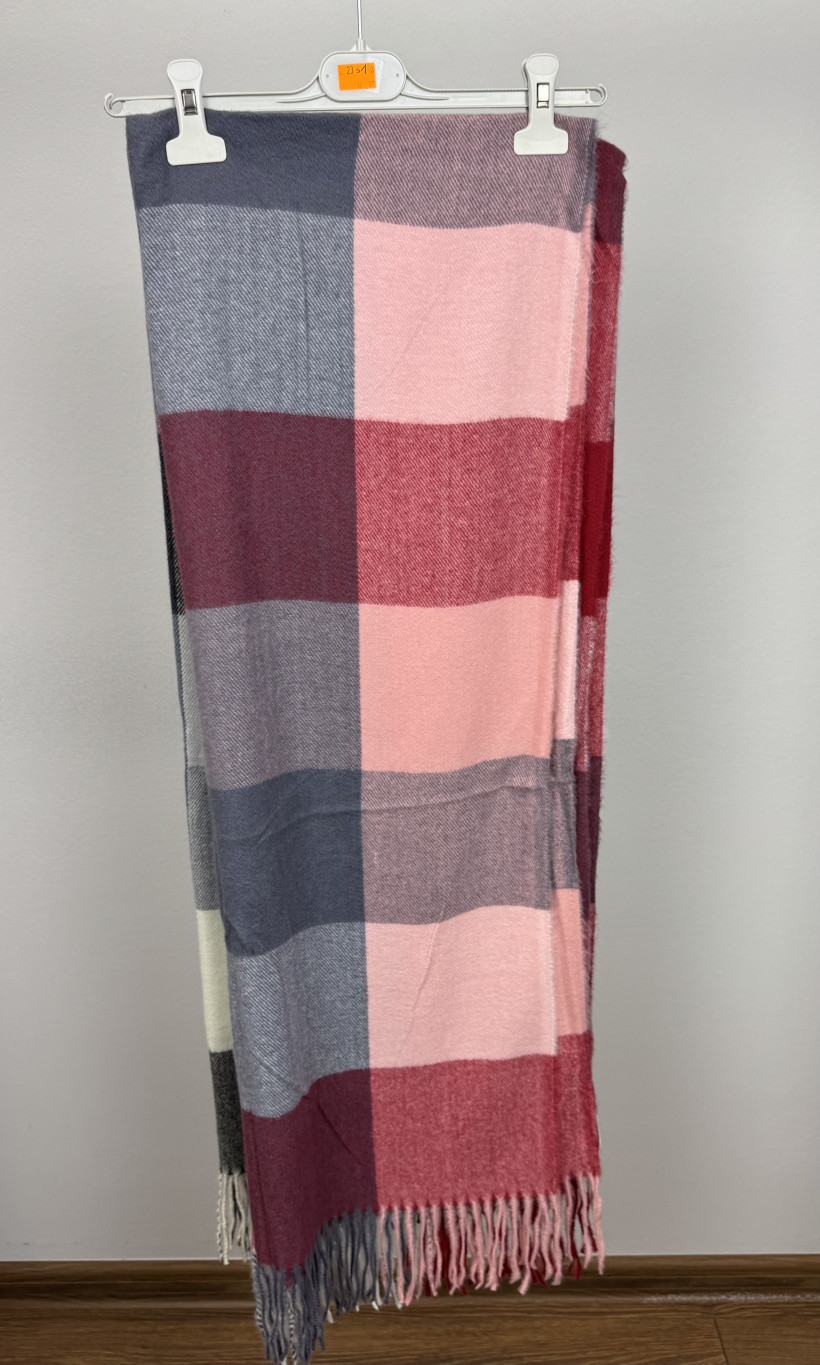 Szal z frędzlami kostka - gff - 023028 - 2