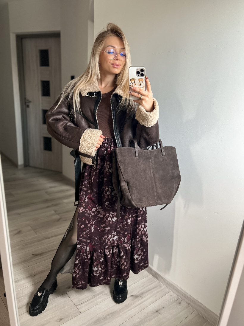 Spódnica falbana listek