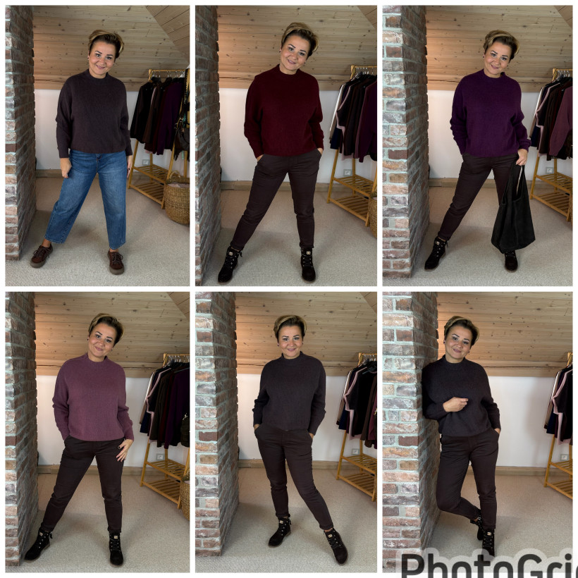 Sweterek alpaka dlugi rekaw