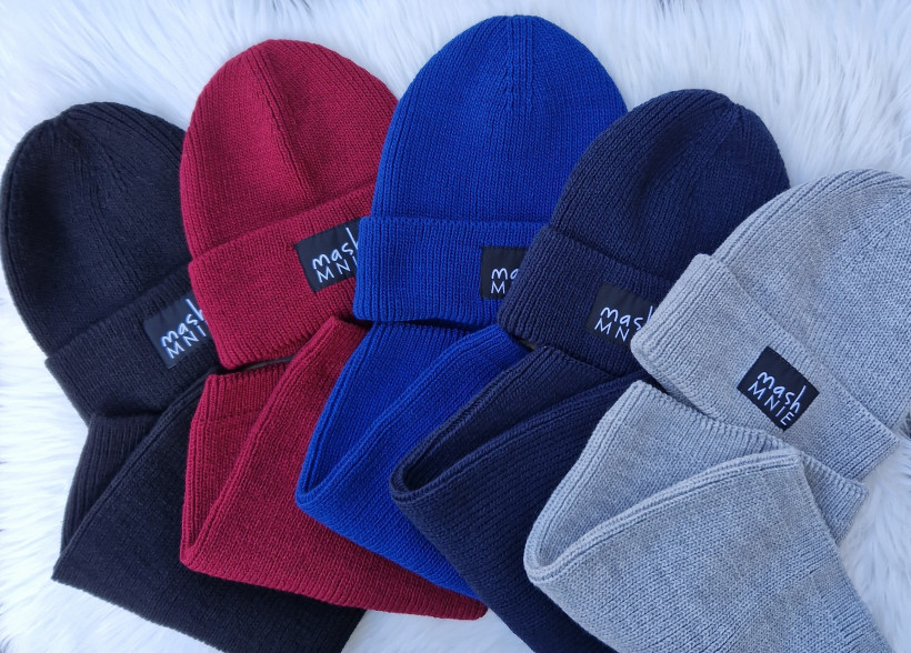 CZAPKA + KOMIN ZIMOWY MASH MNIE ROZMIAR UNI