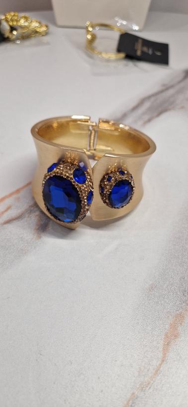 BRANSOLETKA MASSIMO CONTTI NIEBIESKIE KAMIENIE