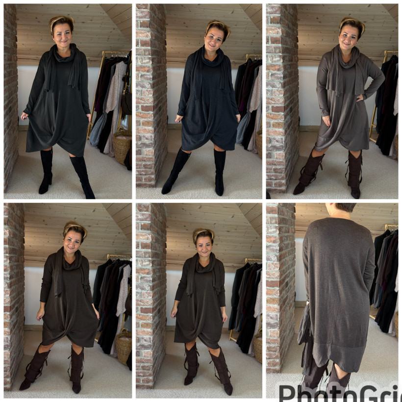 Sukienka z szaliczkiem