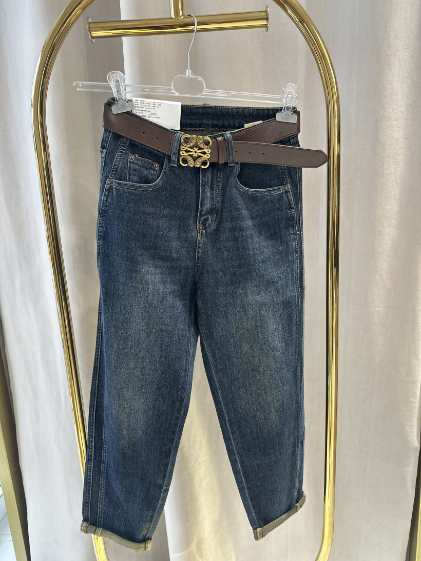 CH SPODNIE JEANS PASEK LOE