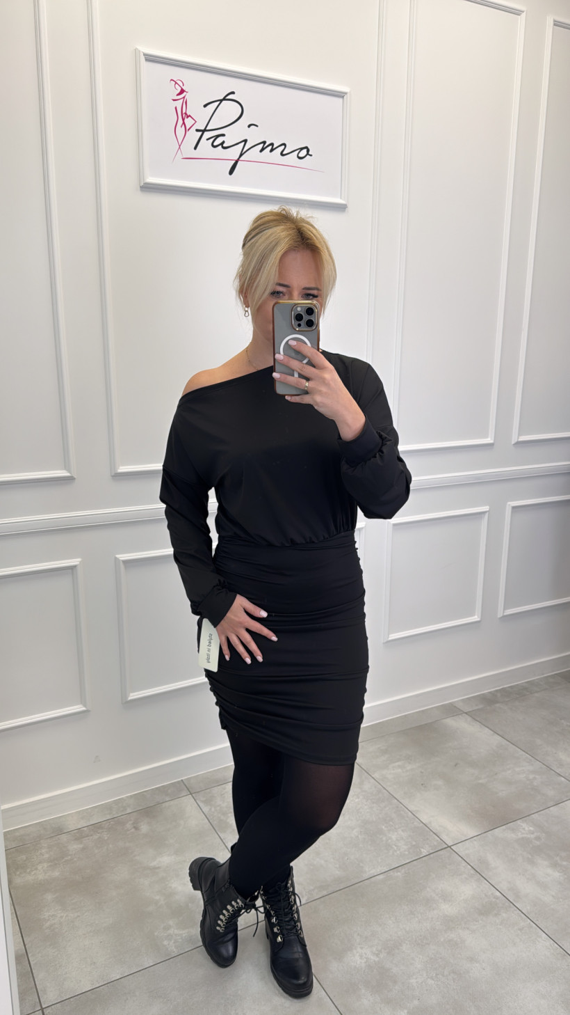 Sukienka z marszczeniem 13829