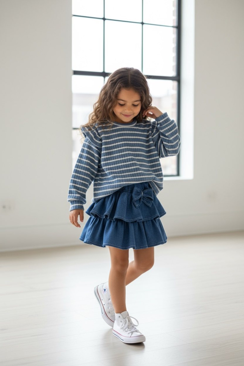 Zula Sweterek Dziecięcy w Niebieskie Paski  Komfort i Styl