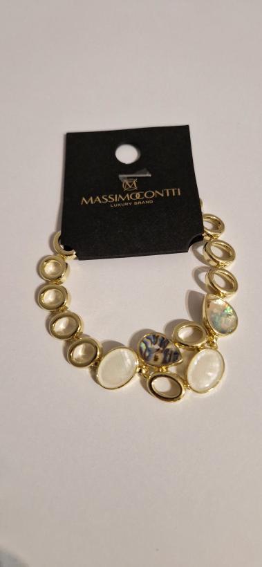 BRANSOLETKA MASSIMO CONTTI MUSZLA ABALONE
