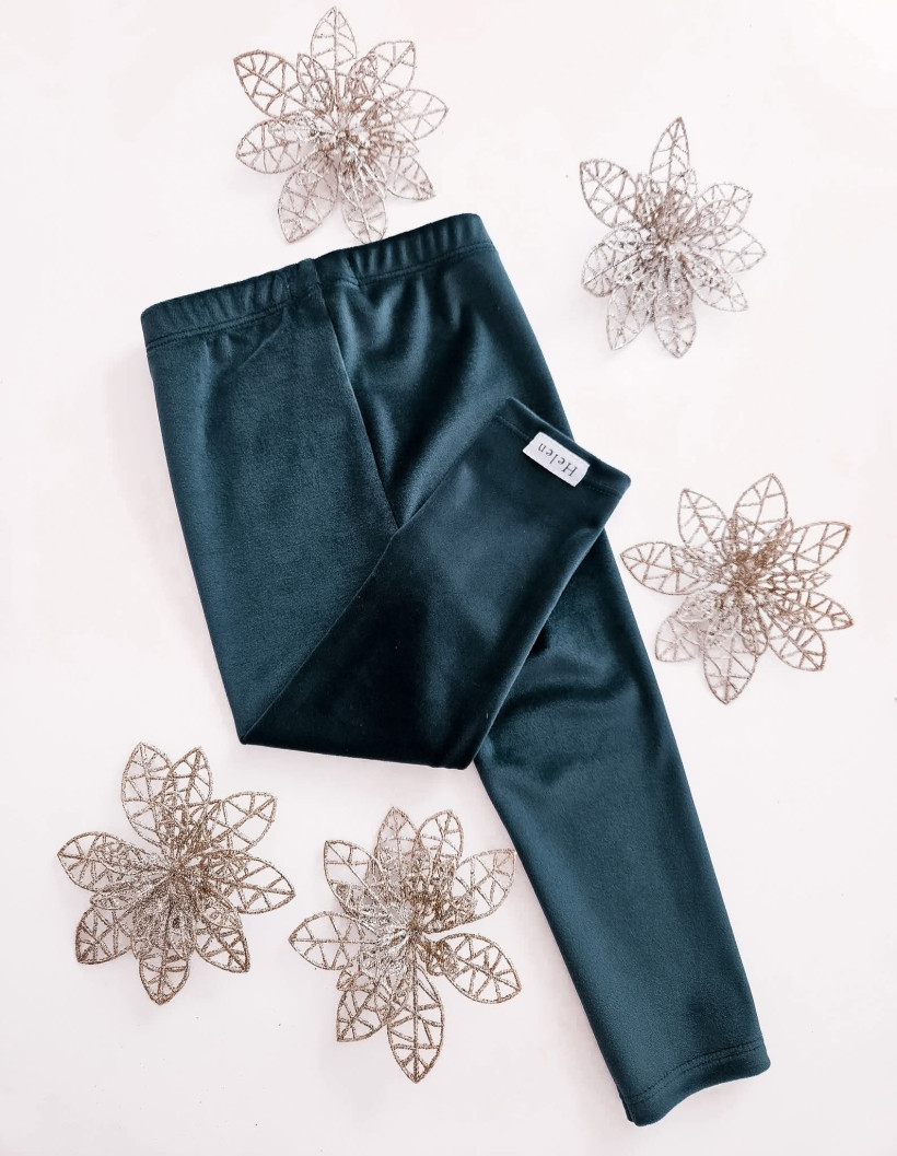 LEGINSY WELUR BUTELKOWA ZIELEŃ HELEN