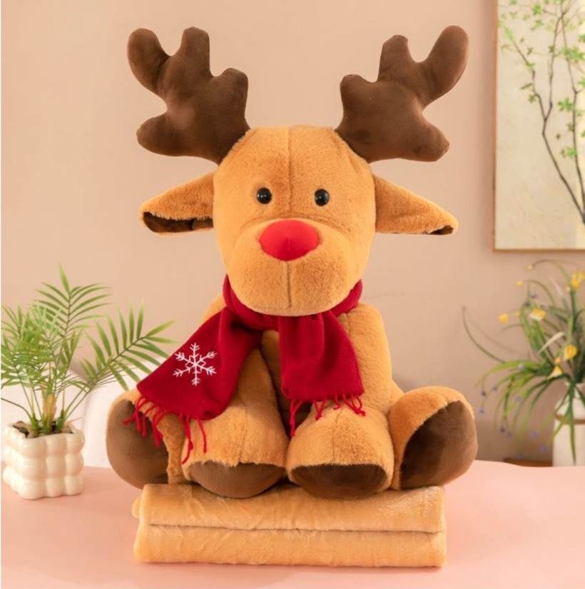 Koc 100x150 +Maskotka Renifer