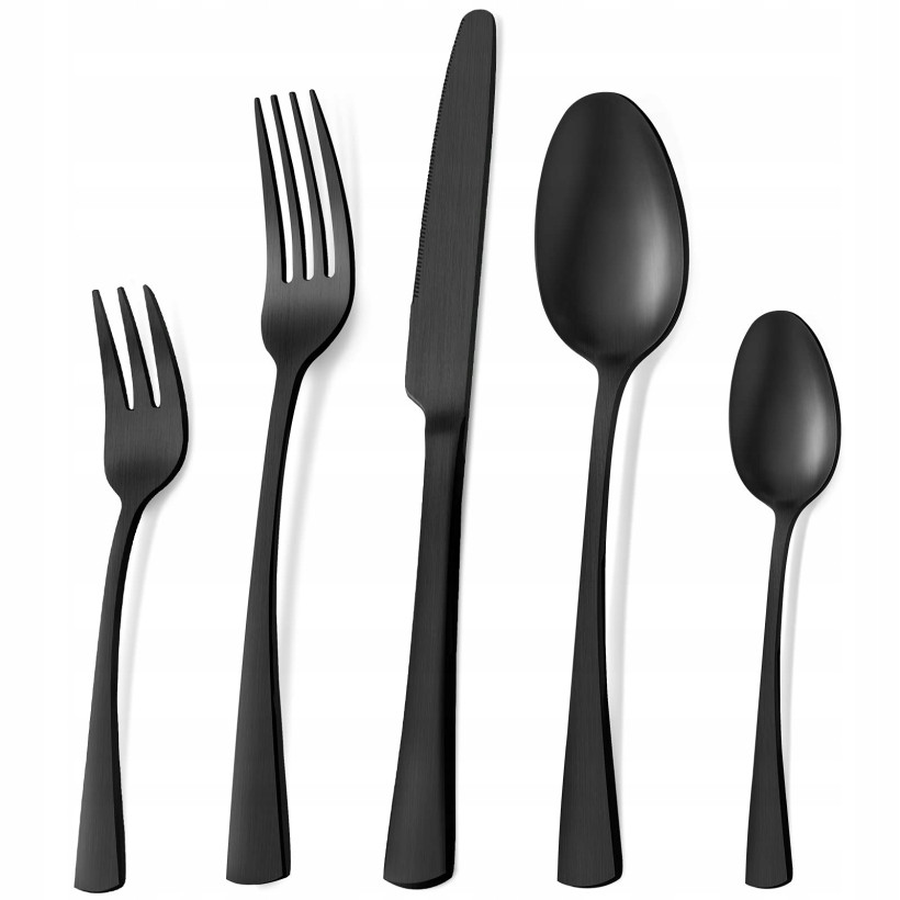 Bestdin Zestaw Sztućców dla 6 Osób, 30-częściowy, Stal Nierdzewna, Matowe