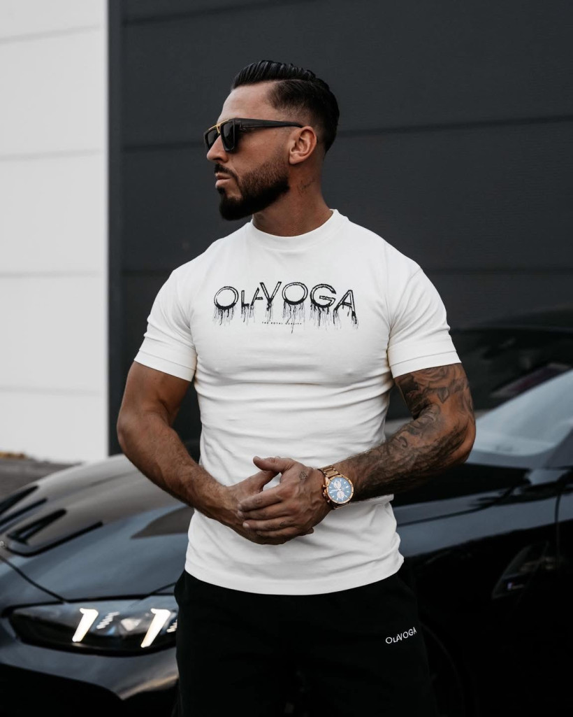 t-shirt męski CUON ecru