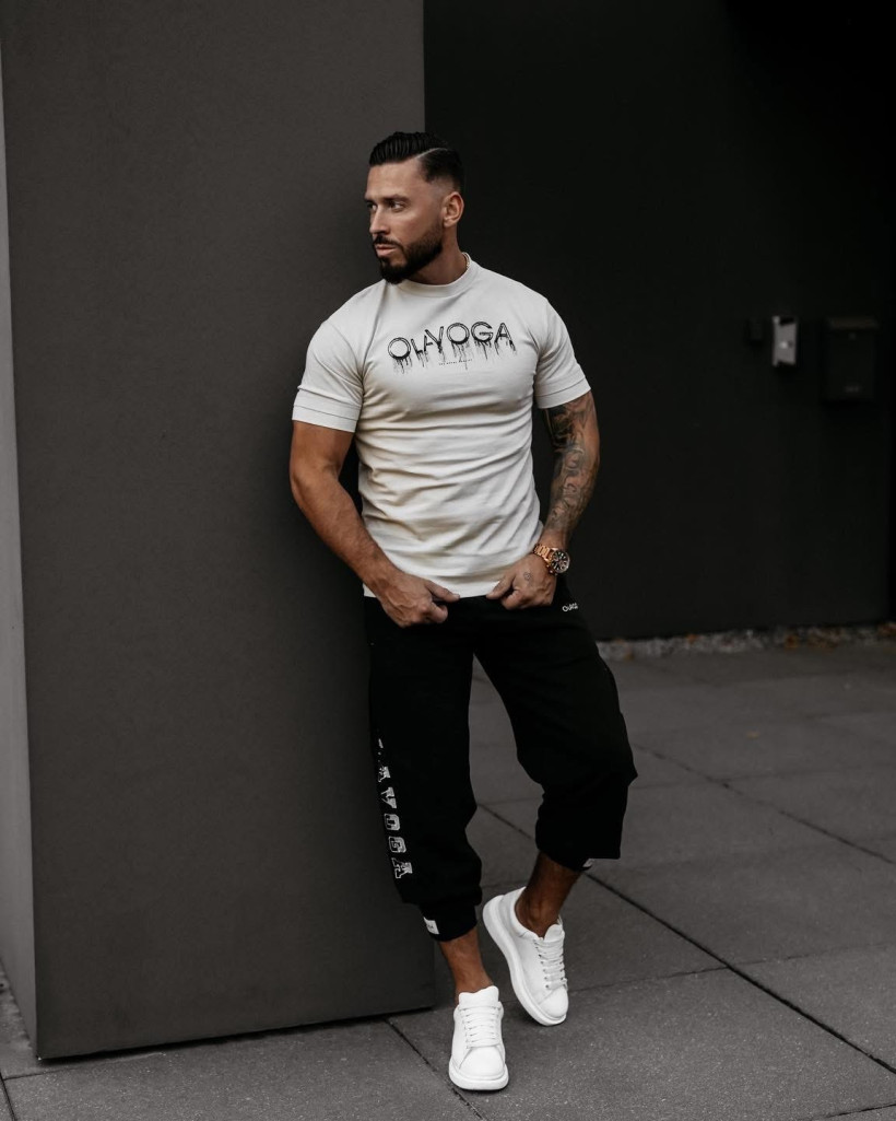 t-shirt męski CUON beż