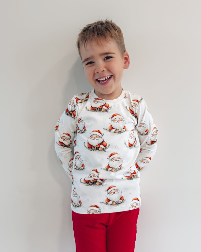 Bluzka Mikołaj Byobaby Dziecięca – Świąteczny Urok na Co Dzień