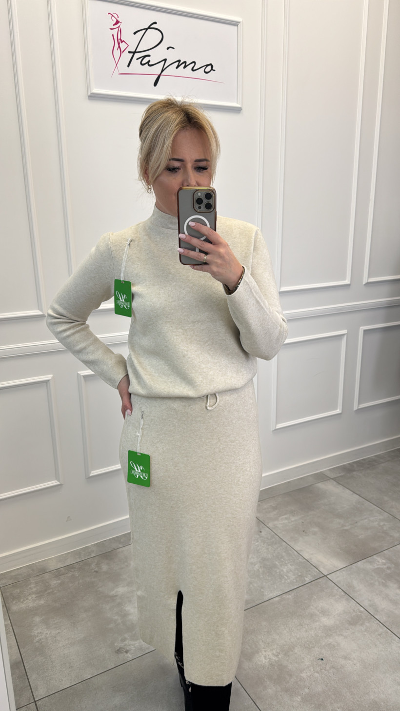 Komplet dzianina ze spódnicą 13839