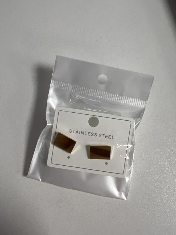 PROSTE - biżuteria kolczyki prostokąty