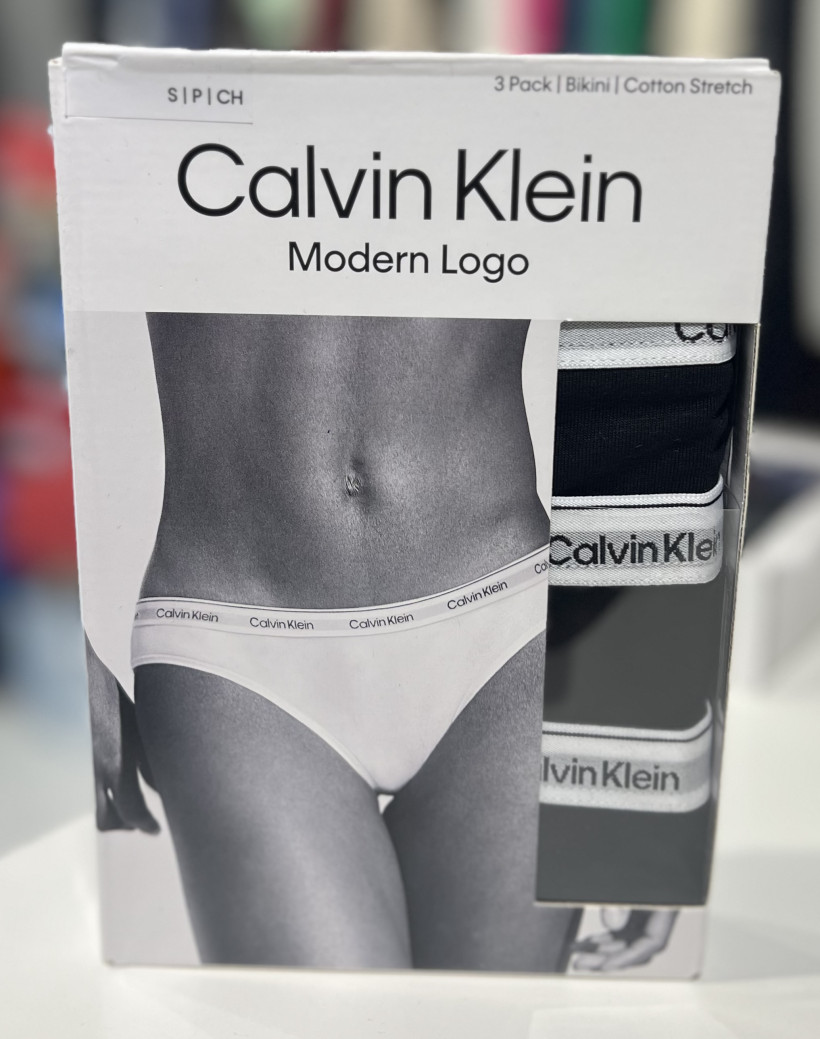 Majtki CK Modern Logo Bikini 3pack czarne