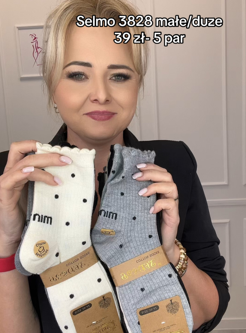 Skarpety grochy falbanka 13828