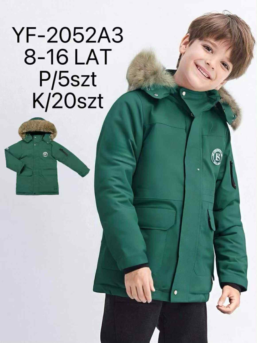 Kurtka parka zimowa zielona