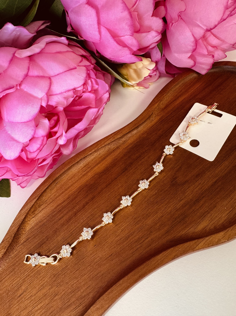 Bransoletka kwiatki 13860 C