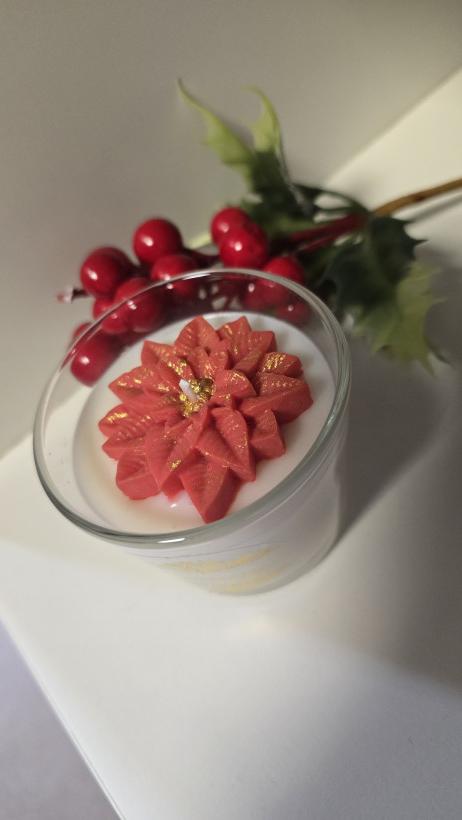 Świeca gwiazda betlejemska mieniąca