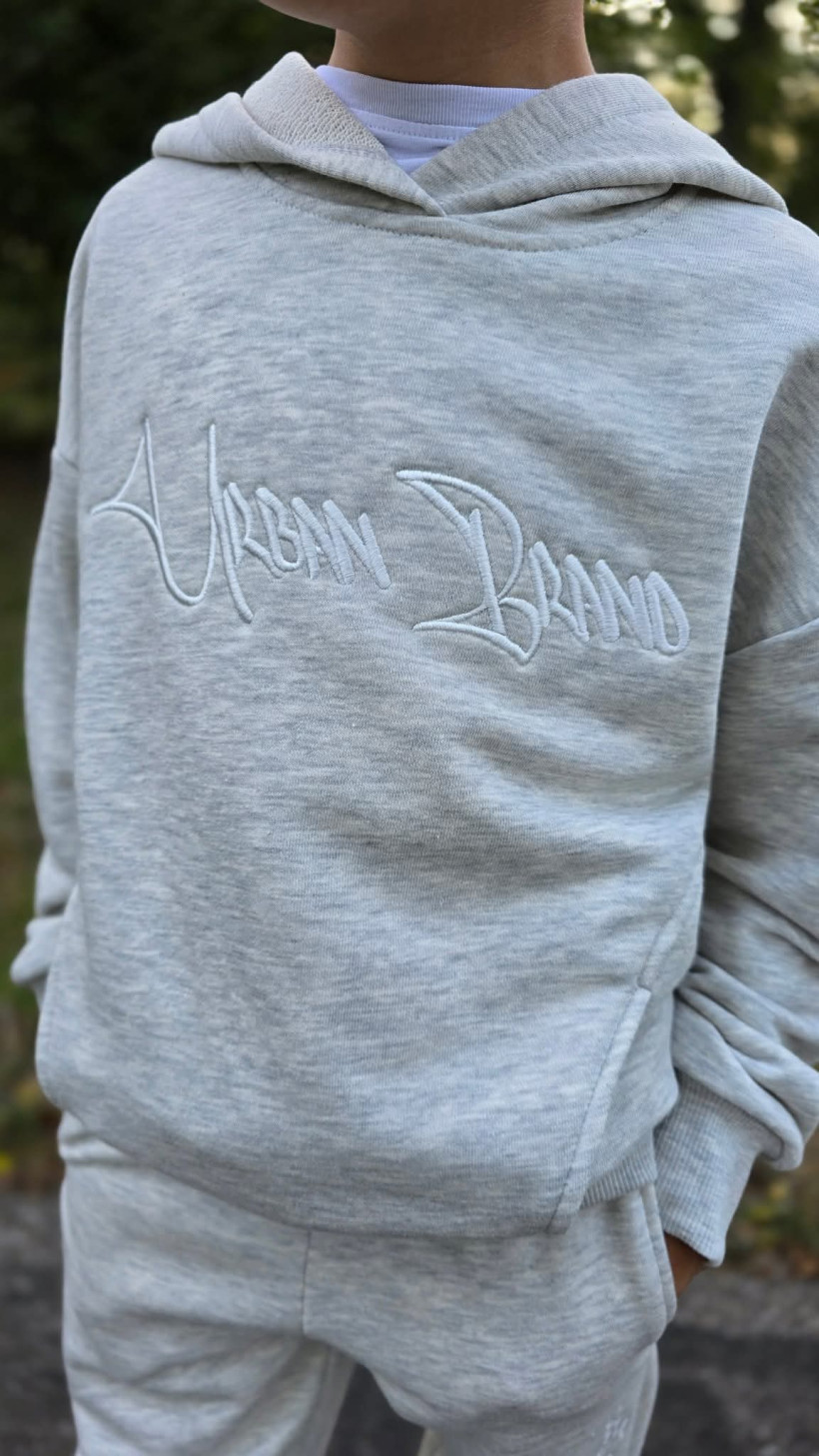 Szara Bluza Dziecięca Urban Brand z Kapturem Wygoda na co dzień