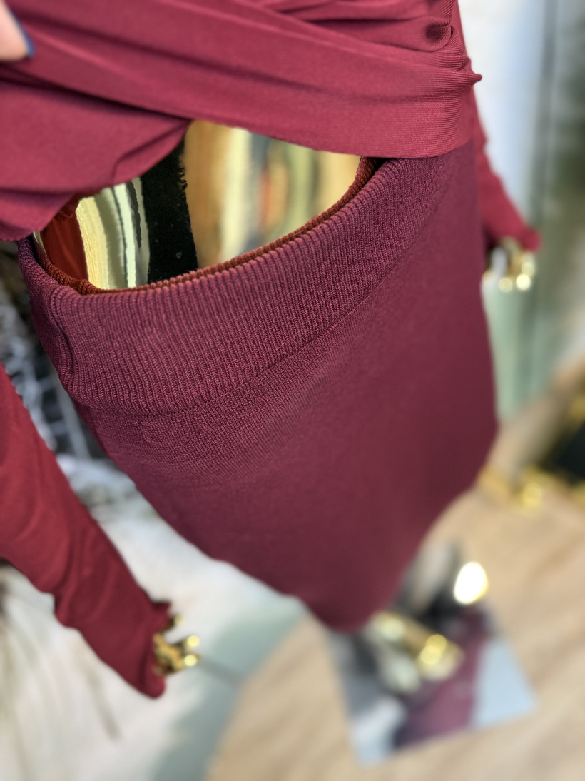 Spódnica dzianinowa ‚Tuba’- kolekcja jesień-zima Minouu