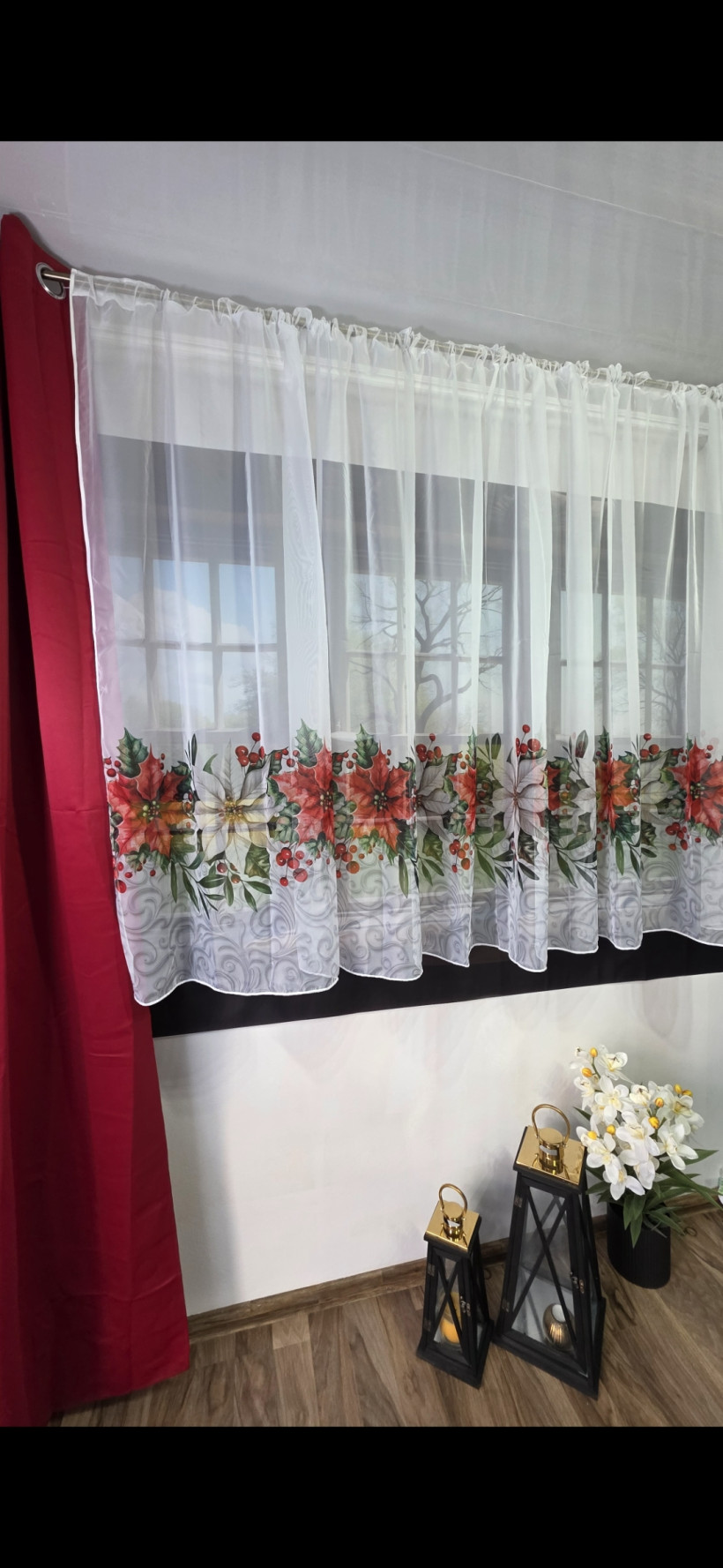 Firanka Gwiazda betlejemska 300x155