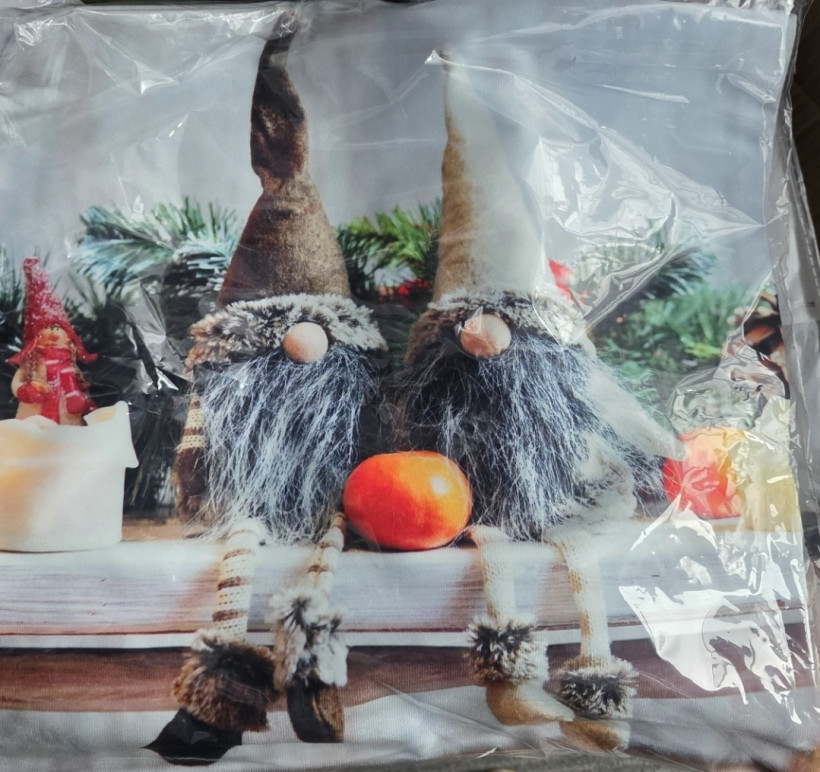 Poszewka skrzaty 42x42cm dynia