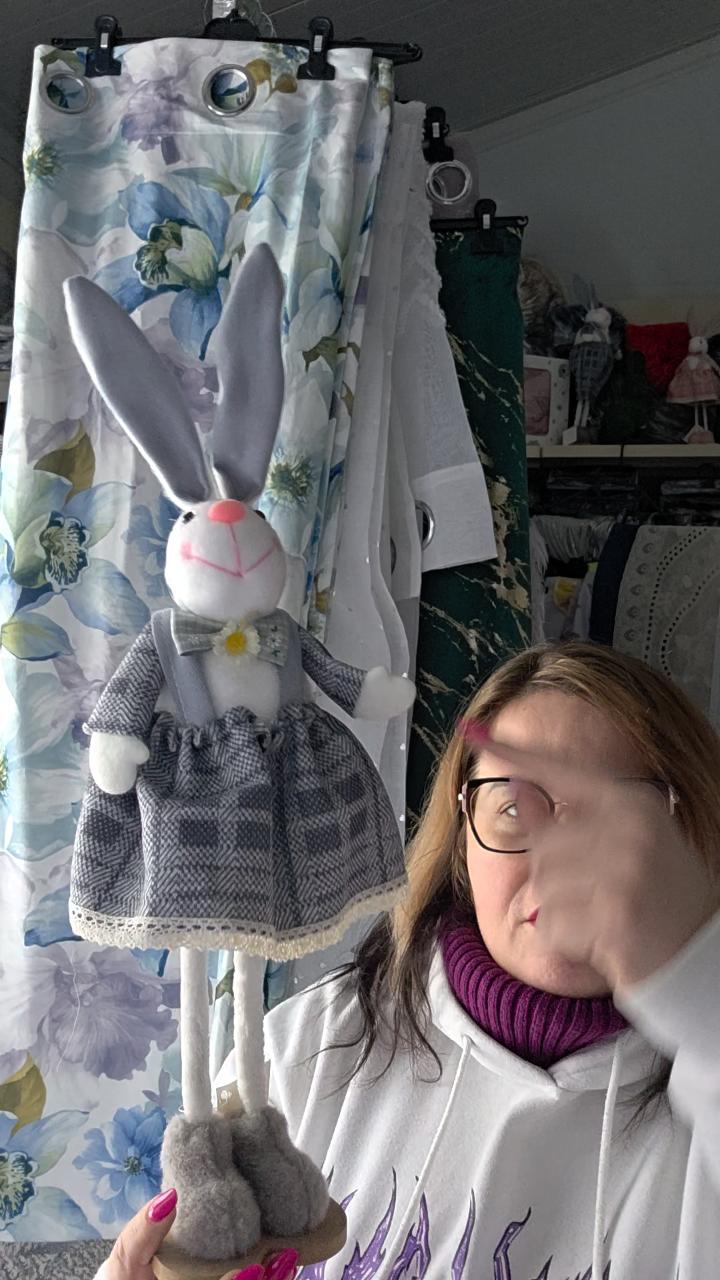 Zajączek Ziuta szara 50cm 