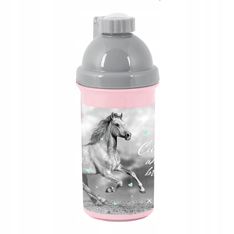 Bidon 550 ml + słomka Koń 