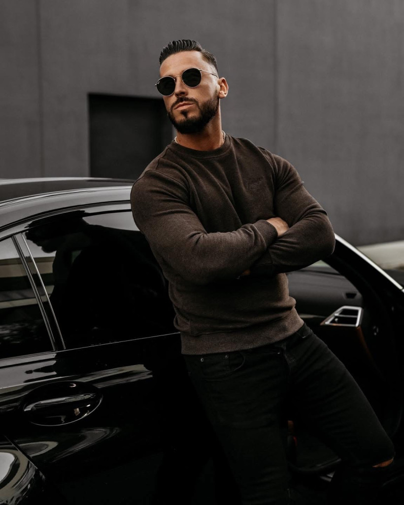 Bluza męska Liwoti brąz WYPRZEDAŻ 