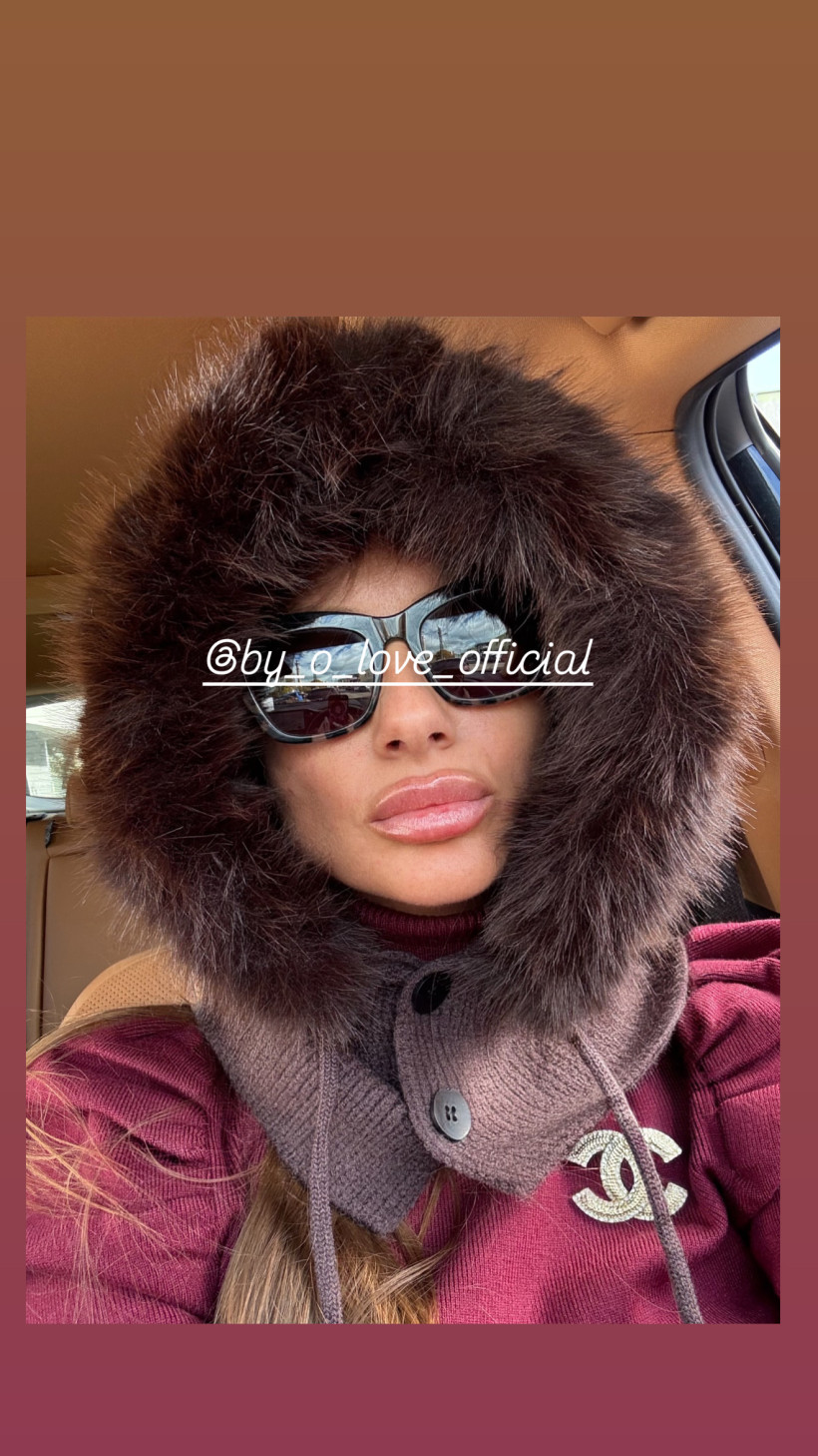 Nowa damska czekolada  czapka w typie Balaclava futerko sztuczne guziki