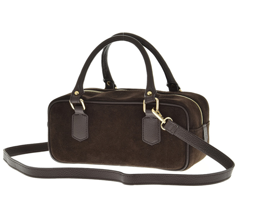 TOREBKA JAMNIK SKÓRA NATURALNA CZEKOLADOWA LAURA BIAGGI 