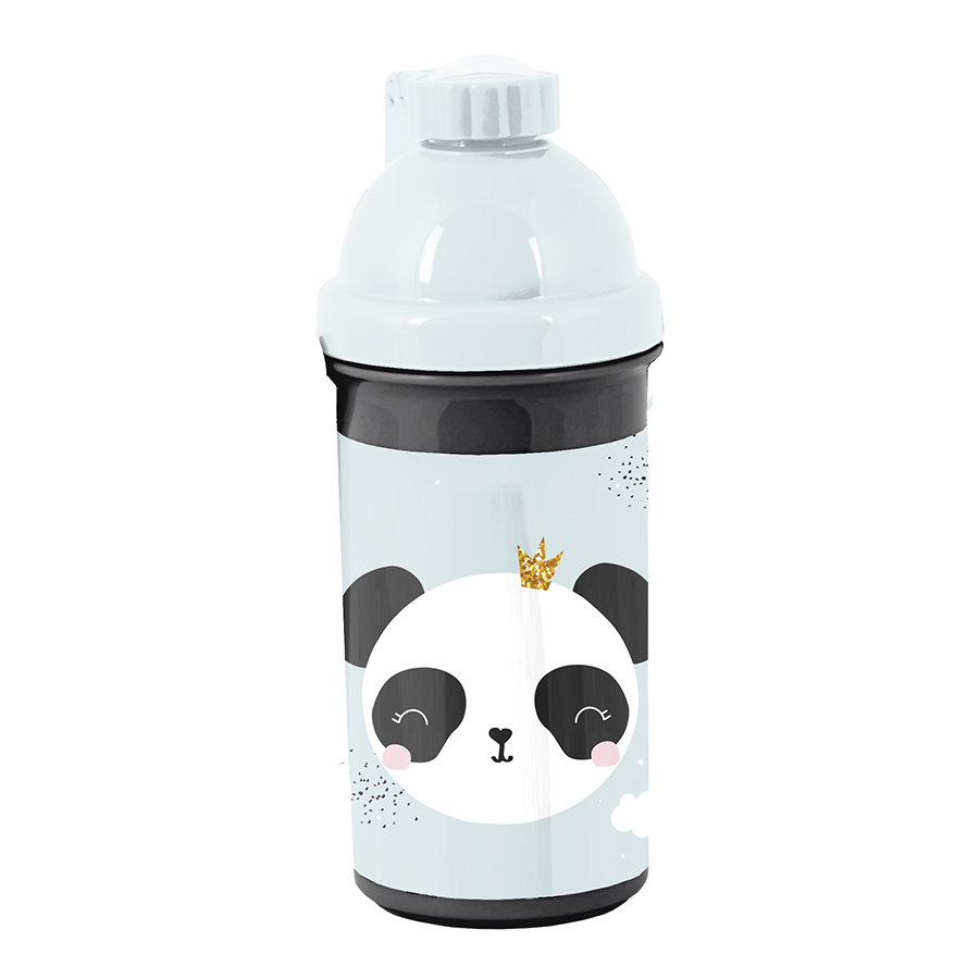Bidon 550ml+słomka panda 
