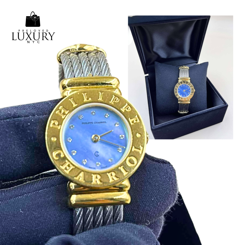 CHARRIOL Saint-Tropez Stainless Steel/Quartz Blue Shell Dial